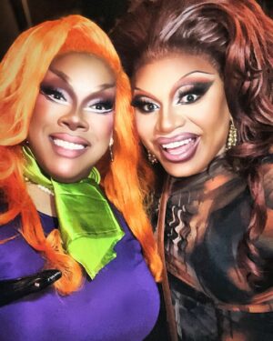 Dax ExclamationPoint Instagram - Sometimes you’re just solving mysteries and then @thebritafilter stops you on the street…. #drag #nonsense #daphneBlake #NoCopsAtprideOnlyDaphne #dcDrag #DcPride2024