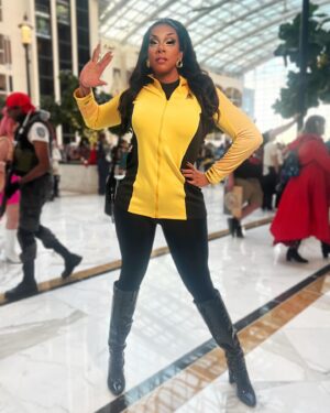 Dax ExclamationPoint Instagram - Just had to take my new #StrangeNewWorlds uniform for a time traveling crossover walk about at  #magfest2024 #unachinriley #numberOne #commander #ThoseOldScientists #starFleet #LowerDecks