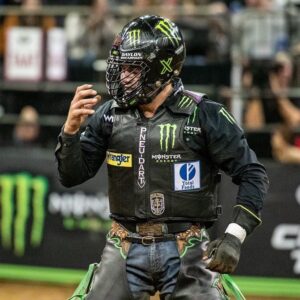 Daylon Swearingen Instagram - There is a fight for your future, but it’s not your battle. God is fighting for you. The enemy may send the storm, opposition that looks too big, but don’t worry; God controls the winds. He overrides every negative force.
📸 @cangro.photography

.

.
#pbr #bullrider #bullriding #pbrworldchampion #wrangler #teamwrangler #americanhatco #positivetimes  #cowboy #cowboyway #pneudart #totalfeeds #professionalbullriding #glorytogod #godisgood