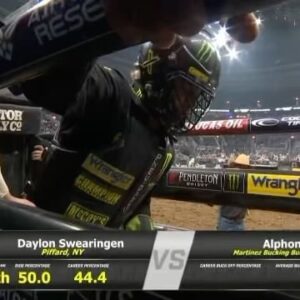 Daylon Swearingen Instagram - Had a great weekend in St. Louis! Went 86.75 on Spooky and 84.75 on Alphonse! Looking forward to next weekend in Johnstown, PA
 #blessed @pbr @monsterenergy @championpowereq @wrangler @americanhatco @totalfeeds @pneudart @rafterpchaps @lvcordasamericanas