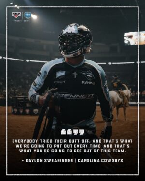 Daylon Swearingen Instagram - It’s a team effort across the finish line for the @carolinacowboyspbr. Tune into @meritstreetmedia this weekend to see if the No. 1 team can remain undefeated.

📺 Fri. 9 PM ET | 📺 Sat. 9 PM ET | 📺 Sun. 3 PM ET