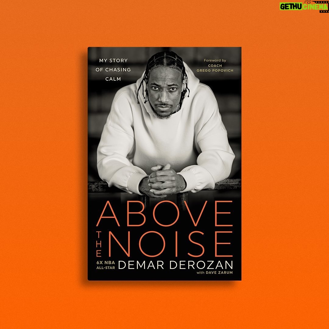 DeMar DeRozan - 66.2K Likes - Coming September 10, 2024: ABOVE THE NOISE
This is my story of chasing calm.
My memoir ABOVE THE NOISE is now available for preorder. Check the link in my bio to preorder your copy today.
#AboveTheNoise