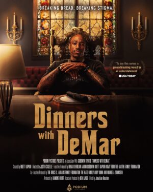 DeMar DeRozan Instagram - It’s Mental Health Awareness Month so let’s keep breaking the stigma together! ⁣ ⁣
 ⁣ ⁣
We created so much impact in the first three episodes and we are only getting started.💪🏾 ⁣
 ⁣
We’re excited to share the official Dinners With DeMar poster and all the latest updates about the series here. Stay tuned! 🎬