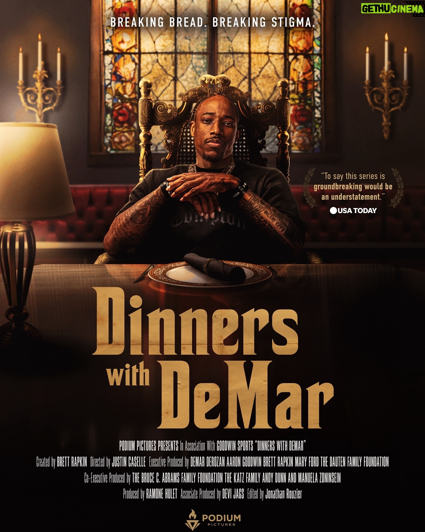 DeMar DeRozan - 23K Likes - It’s Mental Health Awareness Month so let’s keep breaking the stigma together!
We created so much impact in the first three episodes and we are only getting started.💪🏾
We’re excited to share the official Dinners With DeMar poster and all the latest updates about the series here. Stay tuned! 🎬