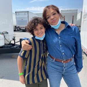 Dean Scott Vazquez Instagram - hey momma.. grateful for u #FAMformer momma.. ❤️u #transformers #transformersmovie #riseofthebeasts @transformersmovie