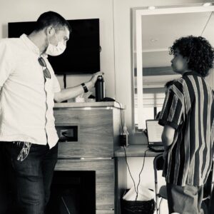 Dean Scott Vazquez Instagram - Shoutout 🗣️to the ppl Behind the scenes that are unforgettable , like my set teacher, The GOAT 🐐JACOB!!! Love you my brother !!!!🙌🏽💪🏽💥 #transformers #transformersmovie #riseofthebeasts @transformersmovie