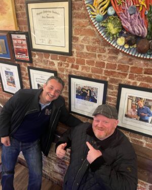 Declan Horgan Instagram - About last night myself and @kmarietaylor had the pleasure of dining at @ilcanale with with a good friend @marino.monferrato and his beautiful wife Michelle. We also had the opportunity to get a photo in front of our photo on the wall of fame @ilcanale thank you to Alessandros @altalian and the awesome team for a great night.