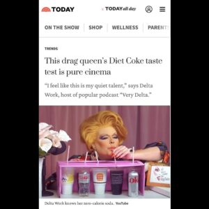 Delta Work Instagram - 🔸🔶🔸Thank you @joe_lamour @todayshow for this sweet write-up about the @dietcoke challenge 🥤 

@verydelta @mompodcasts @foreverdogteam