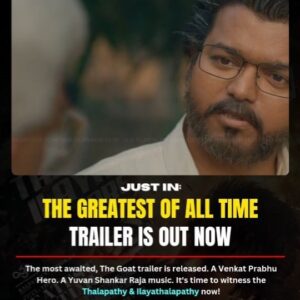 Denes Kumar Instagram - ANNE VARAR VAZHI VIDU 🔥

#TheGoatTrailer 💣 
Tamil ▶️ : bit.ly/46S5BPX
Telugu ▶️ : bit.ly/3WSLpsC
Hindi ▶️ : bit.ly/4dihPDX

@actorvijay Sir

A @venkat_prabhu Hero
A @itsyuvan Magical 

#TheGreatestOfAllTime #ThalapathyIsTheGOAT #TheGOAT #FilmyHub #FilmyHubExclusive