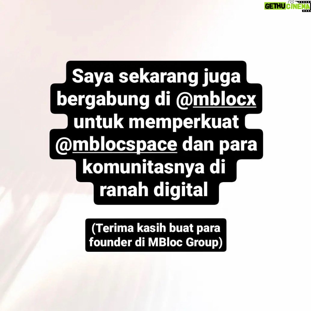 Dennis Adishwara - 1.3K Likes - Jadi gini lho…
(mohon baca sampai slide akhir)
Bye bye, kantor lama
Hello, kantor baru
Buat komunitas maupun perusahaan yang mau kerjasama bikin keseruan di MBloc Group di seluruh Indonesia, yuk kita ngobrol.