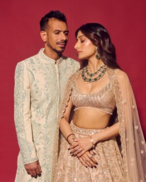 Dhanashree Verma Instagram - Some weekend shots 📸✨

Photographer: @anurag_kabburphotography 
Outfit : @isabydollywahal @varunchakkilam 
Jewell : @mkjewels_india × @vblitzcommunications
Bag : @shynoraofficial
@auorstudio 
Shoes: @tods 
Styled by : @stylebysaachivj
Styling team : @anshudixit__ @stylebynikinagda
