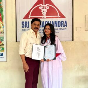 Dileep Instagram - Thank God. 🙏 A dream has come true. My daughter Meenakshi has become a doctor. Love and respect to her.❤️🙏👍