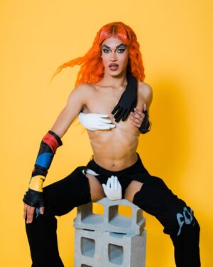Dimitri Nana-Côté Instagram - need a hand? 🖐 

so happy to finally be sharing this shoot omg yall are not ready🥵

Photos: @janinemaralcreative 
Stylist @arameginliyan 
Hair styled by: @alanmoe 
Wig: @glamberhilton 
Chaps & White/black hand bra: @gorm.garms 
Gloves: @uncuffedleather 
Shoes: @lintervalle 

Makeup:
@maccosmetics @nyxcosmetics_canada @colourpopcosmetics @anastasiabeverlyhills @dermablendpro @jlcosmetics.co @fentybeauty 

#dragqueen #dragrace #cdr #cdrama #canadasdragrace #rpdr #dragmakeup #montreal #gaymtl #lgbtpride