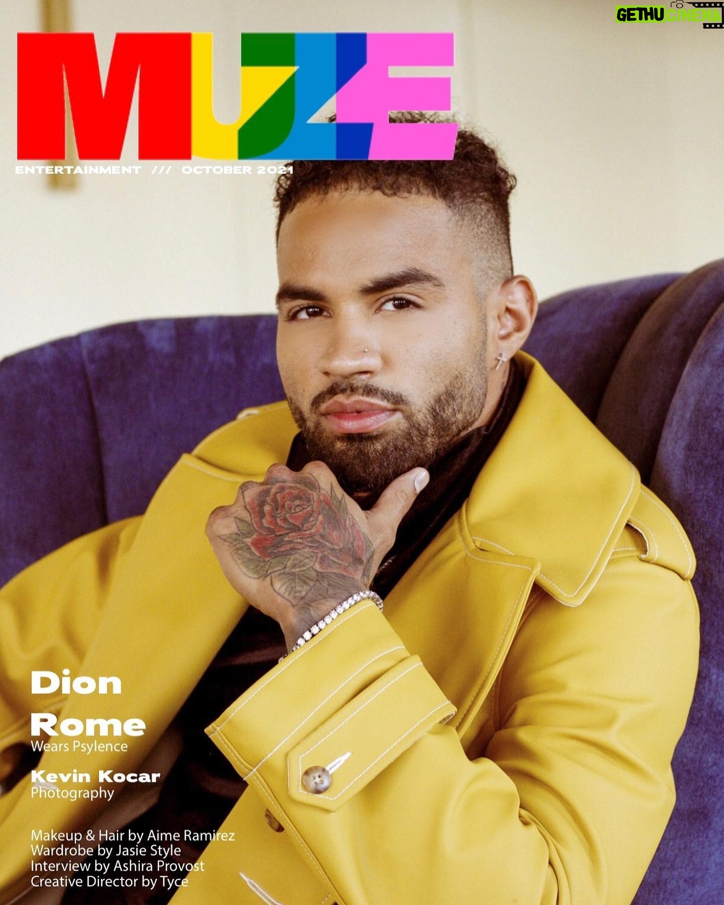 Dion Rome - 3 Likes - Thank you @muze.magazine for a dope shoot with dope souls, hearing my story & being the cover of your issue 🙏🏽✨