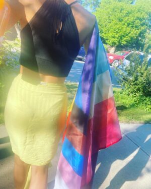 Dominique Provost-Chalkley Instagram - Oh what a night 🎶🙏🏼 
Thank you Moon in Capricorn. 🌚
Thank you friends, old and new. 😍
Thank you gratitude for transforming me, and Happy Pride to all 🌈💃🎶
#PrideLiberates #LovingForFreedom 🦋💚