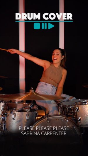 Domino Santantonio Instagram - Domino performs the feel-good hit “Please Please Please” by Sabrina Carpenter. Let us know, in the comments, what you think of @dominosantantonio ‘s drum cover and what song she should cover next! 🥁 

#pleasepleaseplease #sabrinacarpenter #popsong #popmusic #popdrums #drumcover #drums #drumming #drummer #dominosantantonio #thomannsdrumbash #thomann