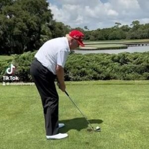 Donald Trump Jr. Instagram - In a match against my daughter @kaitrumpgolfer and a couple great young local competitive golfers here my dad literally hit the pin 🇺🇸🏌️‍♂️⛳️