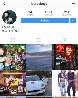 Dr. Dre Instagram - This person is claiming to be the son of Dr. Dre. He is not. He is a complete fake. There is no relation.