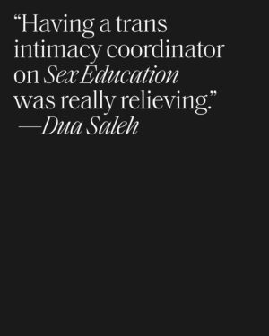 Dua Saleh Instagram - Their shows couldn’t be more different: Dua Saleh starred in #SexEducation, a heartwarming British teen comedy-drama about navigating first loves, while Liv Hewson is in #Yellowjackets, which follows a New Jersey high school soccer team’s descent into madness after getting stranded in the woods. As a part of ELLE’s series exploring gender-affirming care, the nonbinary actors met for the first time to talk about what they do have in common—LGBTQ stories on-screen. Click the link in bio for more.