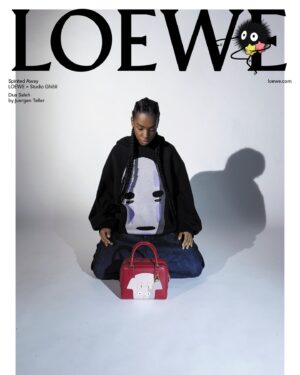 Dua Saleh Instagram - starting off the year wearing a collection inspired by one of my favorite artists (miyazaki!) 🤍 ⁣
⁣
The LOEWE x Spirited Away campaign photographed by #juergenteller
 ⁣
Capsule collection dropping January 7 in LOEWE stores and on loewe.com  ⁣
 ⁣
Creative Direction by @Jonathan.Anderson⁣
Creative partner @DovileDrizyte⁣
Styling by @BenjaminBruno_⁣
Graphic design by @MMparisdotcom⁣
Hair by @KeiTerada⁣
Make-up by @Hiromi_Ueda⁣
Production by @HolmesProduction⁣
 ⁣
#LOEWE⁣
#LOEWEspiritedaway