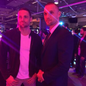 Dylan Bruce Instagram - Me and Ed about to do our thing. #orphanblack #transporter #heroesreborn