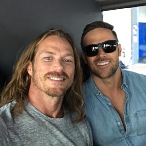 Dylan Bruce Instagram - @jasonleelewis and I getting our #midnighttexas #sdcc experience started!