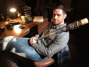 Dylan Bruce Instagram - Mind if I borrow this @amcthewalkingdead? Great, thanks!  #midnighttexas