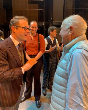 Dylan Saunders Instagram - Shocked to learn of the passing of the brilliant Terrence McNally. He was a legend to me. This photo was taken after a production of “Ragtime” last year. Gushed that I was introduced to his work through my high school drama program with a play I still think about, “Bringing It All Back Home.” Grateful for that moment. What a legacy. What a sweet soul.