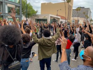 Dylan Saunders Instagram - I never knew Wilshire Boulevard had the power to inspire me so. Onward, together. ✊🏼#BlackLivesMatter