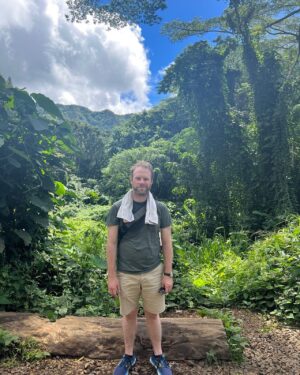 Dylan Saunders Instagram - I went looking for garlic shrimp in Hawaii, and now the season premiere of "Magnum P.I." is here. This special two-hour @magnumpi adventure airs tomorrow, Sunday February 19th at 9pm in its new home on @nbc! I'll see you for episode two with a leather necklace that can only mean things get saucy. Thanks for making me laugh @bobbyleelive, @stephenhillacts, and @mrgenehong.