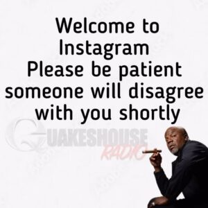 Earthquake Instagram - 🤷🏾‍♂️
