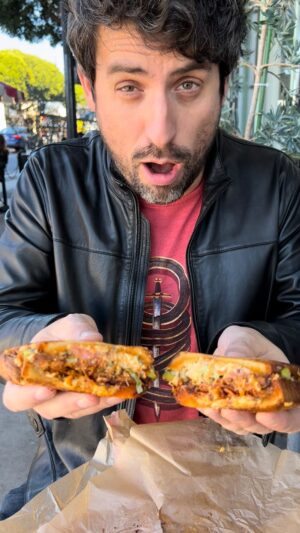 Ed Weeks Instagram - DELI SANDWICHES! at @jeffs___table (it was smoked cheddar, not smoked gouda, sorry Jeff) 🇺🇸 #WeeksEats
.
#deli #delicatessen #delisandwich #sandwich #turkeysandwich #turkeymelt #reuben #reubensandwich #pastrami #rye #ryebread #brioche #cheddar #cheesepull #sauerkraut #toto #totoband #food #foodporn #foodreview #instafood #losangeles #california