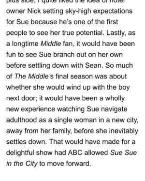 Eden Sher Instagram - @ryanschwartztv @tvline @michaelausiello share some exclusive juicy deets on the Sue pilot that never was & I am now feeling all the feelings about it all once again 😢