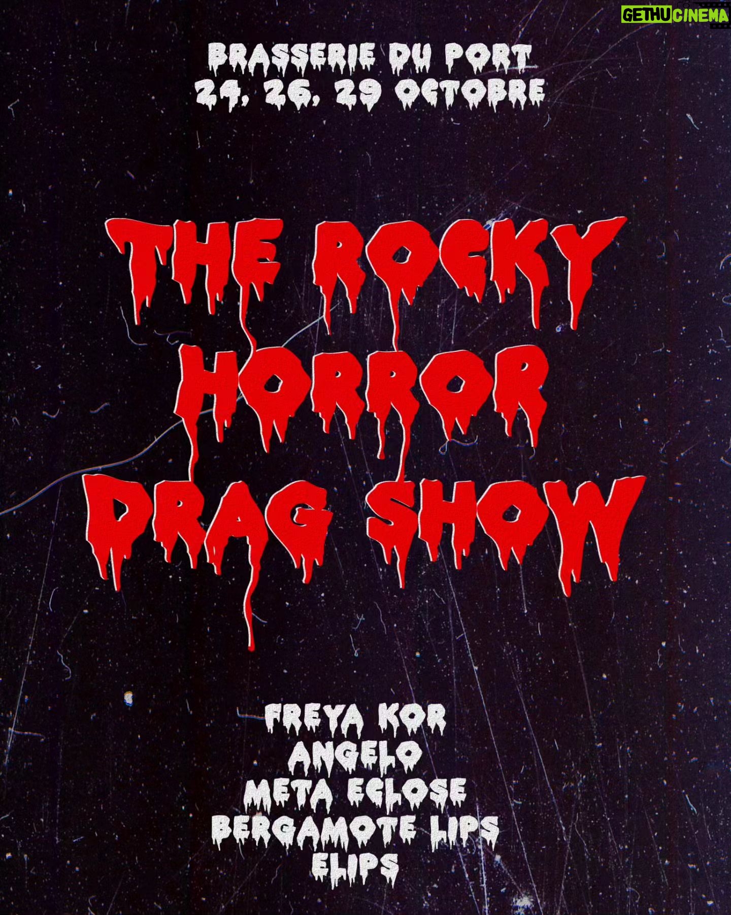 Elips - 8.2K Likes - 🩸The Rocky Horror Drag Show🩸
La Familips et le Girofard vous présentent "The Rocky Horror Drag Show" ! Une projection immersive et intimiste du film culte "The Rocky Horror Picture Show" animée par des artistes drags survolté.e.s sous les voûtes inquiétantes de la Brasserie du Port 🔥
Préparez-vous pour un voyage dans le temps et dans l'espace aux côtés de Freya Kor, Angelo, Meta Eclose, Bergamote et Elips !
INFOS PRATIQUES :
🗓 24, 26, 29 Octobre
💰Entrée : 15€/12€ (lien de la billetterie en bio)
📍8 rue du port, 33800 Bordeaux
🍻 Bar et restauration à l’intérieur
🚫 Nous condamnons tout acte homophobe, transphobe, misogyne, sexiste, raciste, antisémite, validiste, discriminatoire de quelque nature qu'il soit, ainsi que la violence, la haine et l'irrespect sous toutes leurs formes. Nous en appelons à la bienveillance de chacun.e pour faire de cette soirée un moment de partage, de sympathie et de bonheur. Si tu te sens mal à l'aise, menacé.e, harcelé.e ou si tu observes quelque chose que tu estimes inappropriée dans cet endroit et à ce moment précis : adresse-toi aux drags organisateurs.trices !
Nous souhaitons faire de ce moment un espace de liberté et de lâcher-prise.