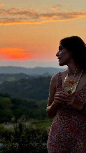 Elisa Sednaoui Instagram - If you’ve known me for a while, you know that Piemonte, the region in the northwest of Italy “between Milan and France,” where my mother is from and where I grew up during the formative years of 8 to 18, is a main part of my identity. These are known internationally as the hills of wine, truffles, and they are much more: it’s all about the utmost care in the quality of produce, and the quality of life. 

It’s very important for me to share this part of my roots with my husband and kids. And I’m very grateful to @casadilanga for hosting us. This hotel, located in the Alta Langa (500 meters above sea level), has achieved a mix of modern aesthetics and finishes with local tradition, with a strong emphasis on sustainability reflected in every detail. I’m also profoundly inspired by their permaculture philosophy, every vegetable and fruit we eat comes from their stunning garden. 

Save this if you are looking to discover Italy in its most authentic form 🌺  #suppliedby 🩷