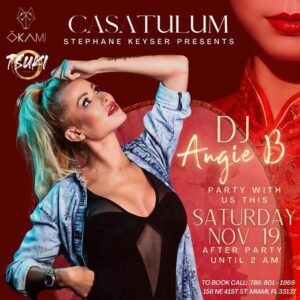Élodie Bouche Instagram - Tonight Casa Tulum is back at Okami @stephanekeyser Event 🥰🔥
Design District
8:30pm to 3am

Stephane is a very special friend, I’m so happy & exciting for his amazing event tonight 🤍♾🤍

Let’s rock 🥳🎵

@okamimdd 

#party #miamiparty #miaminightlife #dj #dance