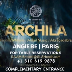 Élodie Bouche Instagram - TONIGHT - SLS BRICKELL 
“6 SENSE” ♾🎧

@archilamusic 
@slsbrickell 
@_6sense_ 

#dj #producer #djproducer #musicproducer #music #afrohouse #tulum #tulumvibes #party #miami #miamiparty #brickell #sls #lounge #dance #drums #artist #musicislife #love #6sense