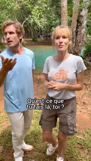 Élodie Fontan Instagram - Début d’une nouvelle grande aventure ! Trop heureux de vous partager les coulisses de notre tournage en direct de la jungle Palombienne 🤩 #LeMarsupilamiLeFilm #Houba