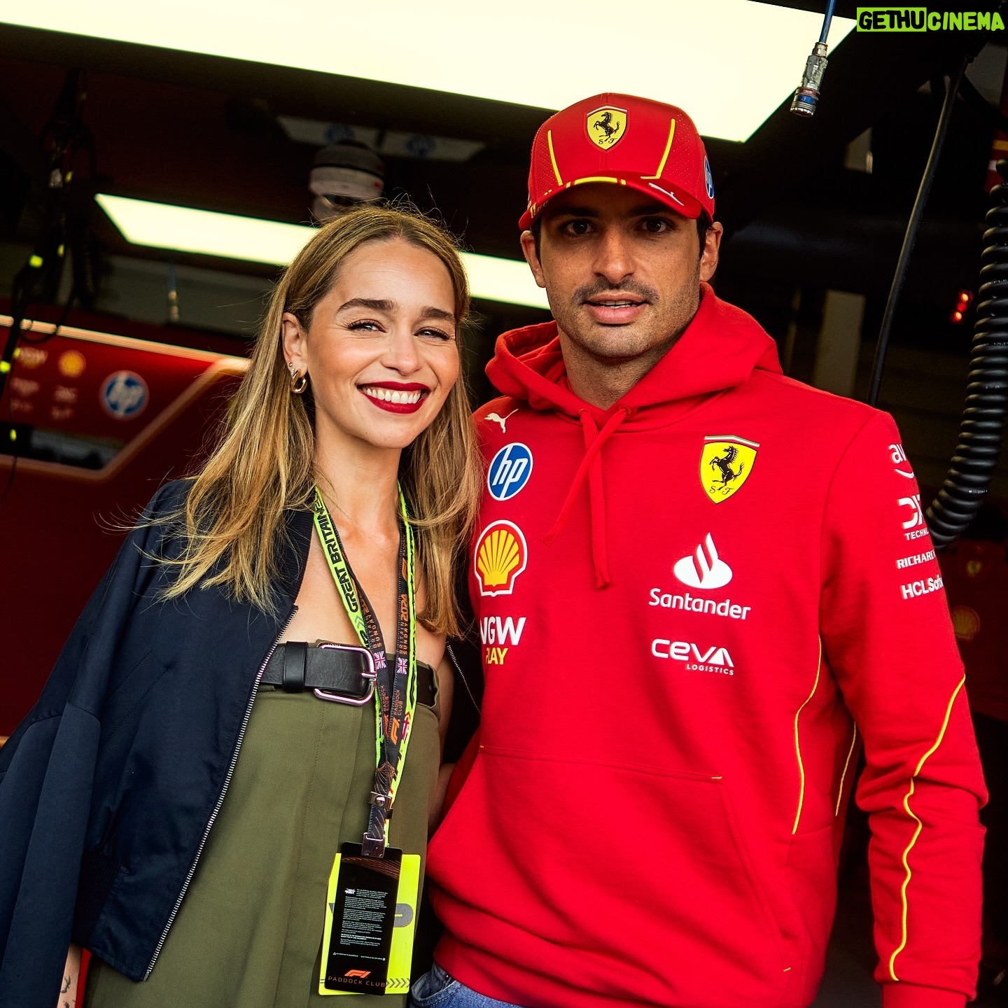 Emilia Clarke - 2.7 Million Likes - Welcome to the Ferrari garage, @emilia_clarke! 🙏
#BritishGP 🇬🇧 #F1