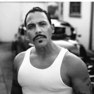 Emilio Rivera Instagram - Happy Birthday to my Good Friend , Mr.  @estevanoriol almost 25 years in front of the camara with this BadAss . I wish You the Best Today and Always Carnal. #estevanoriol #blackandwhite #losangeles #thisislosangeles #emiliorivera #elpadrino #lefty48