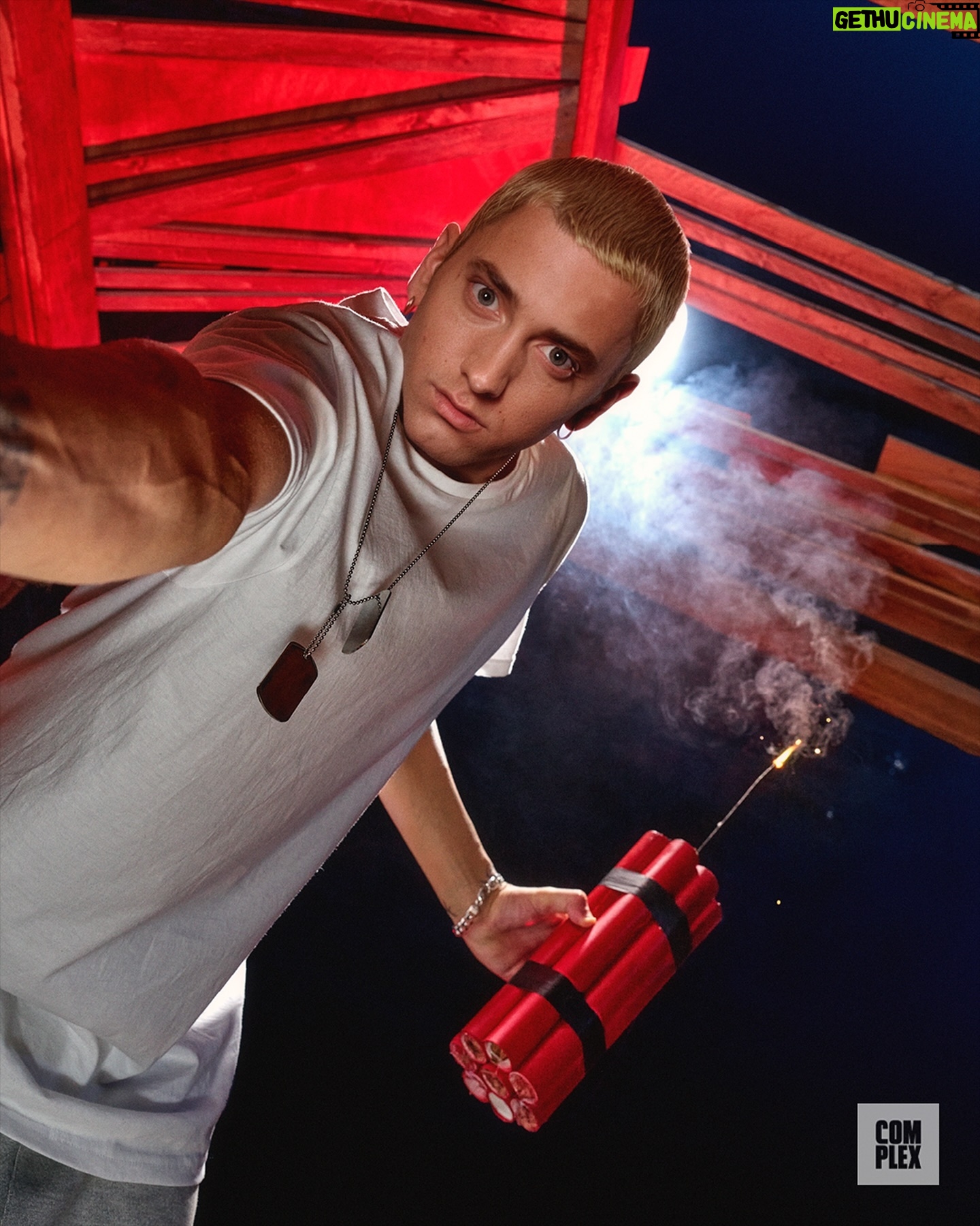 Eminem - 1 Million Likes - Introducing our latest Complex cover stars...Eminem and Slim Shady 🥊
Hit the LINK IN BIO to read the Complex cover story and shop the Eminem collection
Photographer: @sweetcian
Styling: Dawn @dawnbstyle
Groomer: @katrinamalota_
Tattoo Artist: @sabatellistyles
Set Design: @ilananotilana
Production: @northofnowfilms
Chief Content Officer: @n_c_b
Editor-In-Chief: @ariahughes
VP, Creative: @damnginab
Design Director: @ben_kopp_
Head of Music: @ericskelton