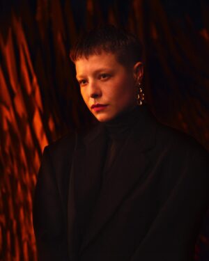 Emma D'Arcy Instagram - 🩸

photo by Mark Leibowitz
face by @hollysilius 
styling by @rosefordestudio 
hair by @jodytaylorhair 
wearing @vetements_official