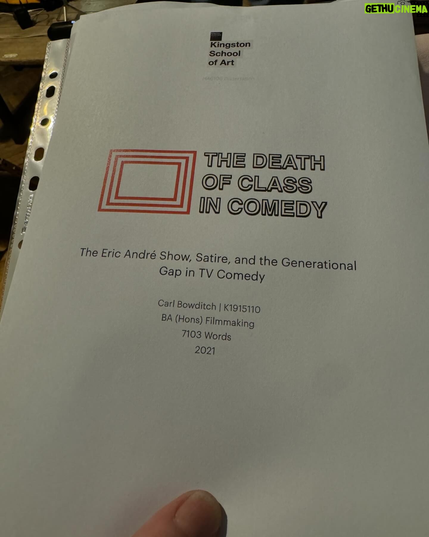 Eric André - 80.1K Likes - Someone wrote their dissertation on THE ERIC ANDRE SHOW 👩🏫 🍎 🏫
