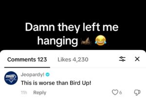 Eric André Instagram - @jeopardy 🦜 🆙 😝