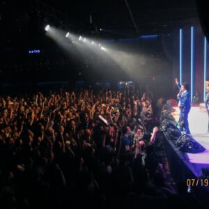 Eric André Instagram - Shook the crust off the old blue suit and stormed the stage for the last time this weekend, after a decade of shows culminating with this one last sold out audience in Los Angeles. Thank you to the countless people who surrendered their heads of hair, who showed their sacks of nuts. We put on a hundred or so of these ridiculous shows just to glue some smiles to some faces. And by jove, we did it.