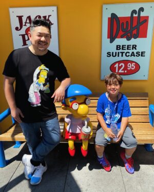 Eric Bauza Instagram - Hangin out in our favorite city — Springfield, CA