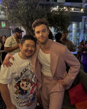Eric Bauza Instagram - Buster Beaver & Hughie Campbell spotted at EW party @jack_quaid @entertainmentweekly @theboystv #SDCC2024