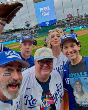 Eric Stonestreet Instagram - Another @bigslickkc in the books. Almost 4 million raised this year and over 25 million in the last 15 years for @childrensmercy. 
Those are big numbers and they wouldn’t be possible without the great people of Kansas City showing up for the kids and families that find themselves dealing with the brutal reality of pediatric cancer. 
And while we love to celebrate the wins, and there are many to celebrate, we must also acknowledge the losses. 

We lost our friend Isabelle last week. 
Just before the big weekend. 

Her loss is what keeps the doctors, researchers, and the kind and giving people that fund them motivated. Motivated to help manage cancer, and someday help cure cancer. 

We wanted to make sure @isabellesears._  was at big slick this year like she was last year and that she got that picture with her beloved @bwitter7 that she dreamed of. 
Mission accomplished. 

We love you Isabelle. Your spirit and humor will live on through all who loved you and knew you. 
I’m just grateful for our short time of being bffs.❤️