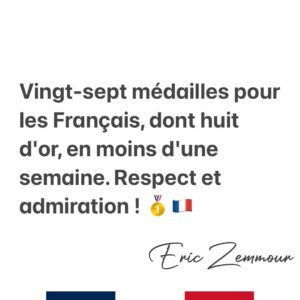 Éric Zemmour Instagram - #France #Paris2024 #olympics #olympicgames