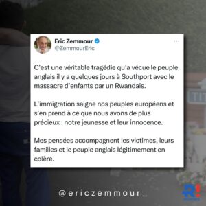Éric Zemmour Instagram - #Southport #Angleterre